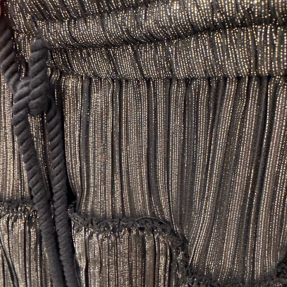 A.L.C. Black Metallic Mini Skirt - Picture 3 of 4